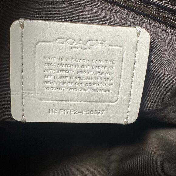 Coach Hobo Khaki Chalk Signature C Crossbody Bag - Picture 9 of 9